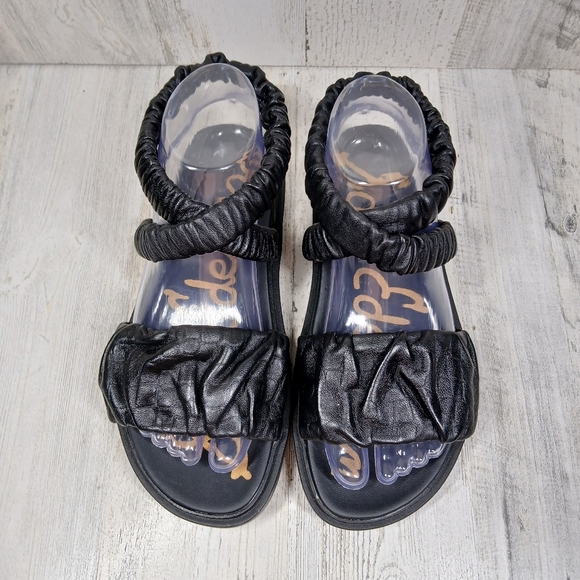 New Sam Edelman Womens Velma Leather Slip On Flat Sandals #791 - Picture 3 of 10